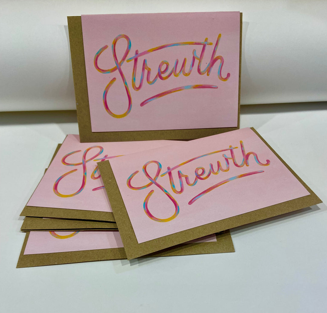 Strewth Greeting card