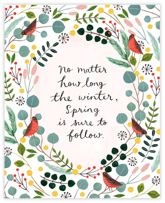 Flora Waycott's ' Spring Follows Winter ' Print