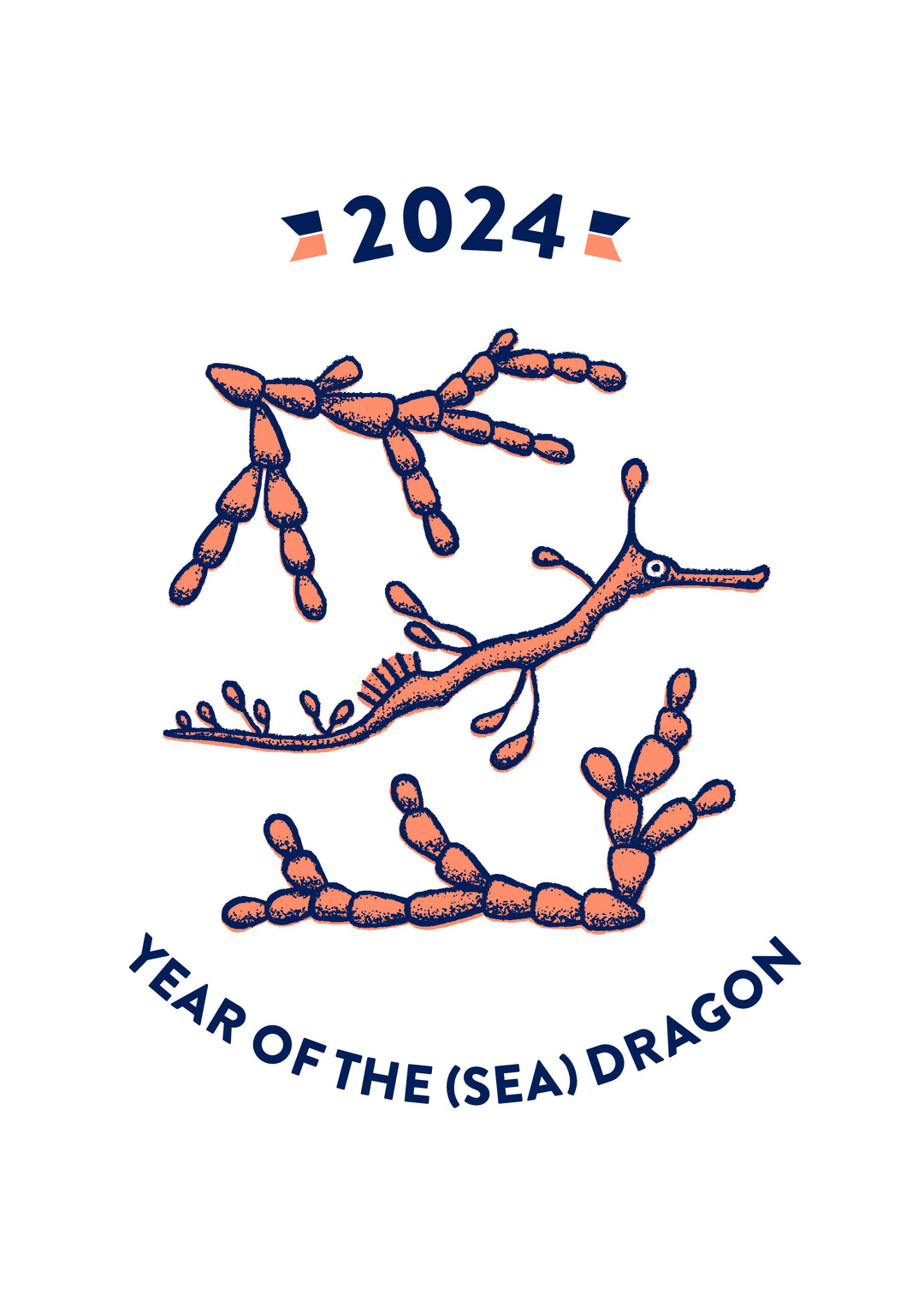 SOLD OUT! 2024 Year of the Sea Dragon W.P.S.C Tea Towel