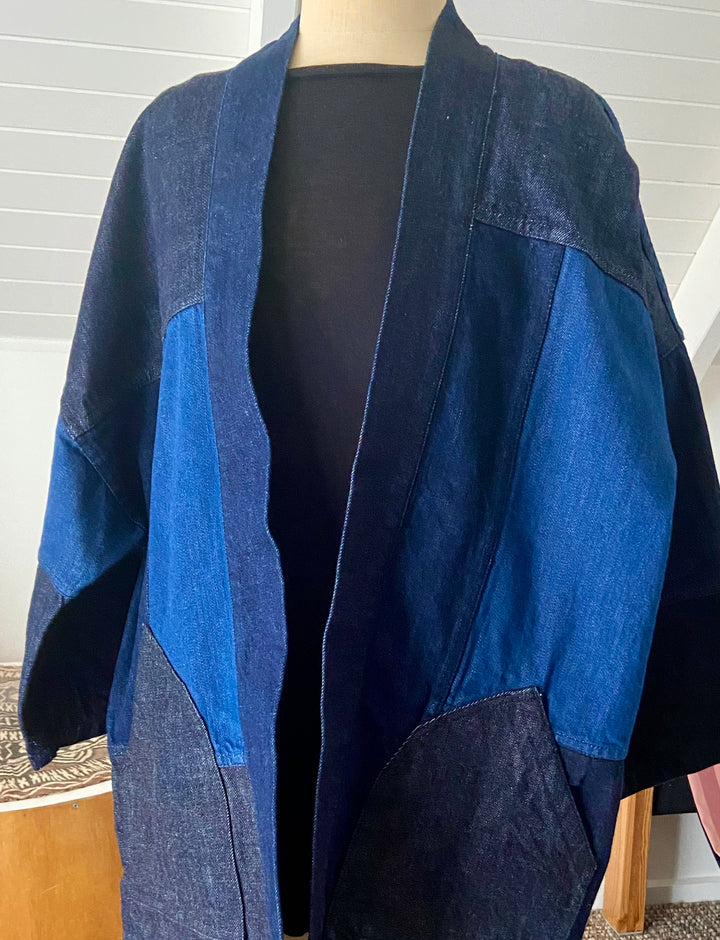 SOLD OUT! Patchwork Denim Haori - W.P.S.C. + Nama Denim