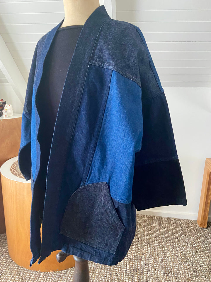SOLD OUT! Patchwork Denim Haori - W.P.S.C. + Nama Denim