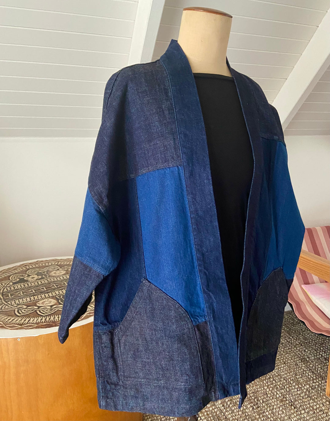 SOLD OUT! Patchwork Denim Haori - W.P.S.C. + Nama Denim