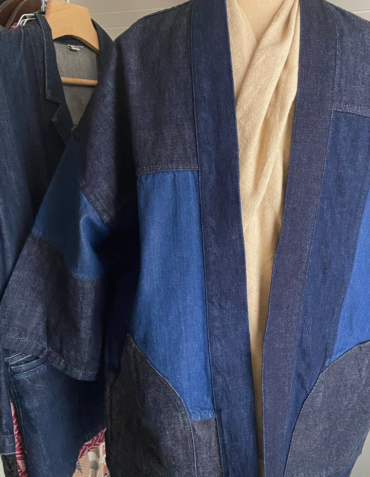 SOLD OUT! Patchwork Denim Haori - W.P.S.C. + Nama Denim