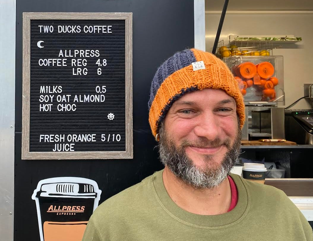 SOLD OUT! Buoy Beanie in Rust and Charcoal