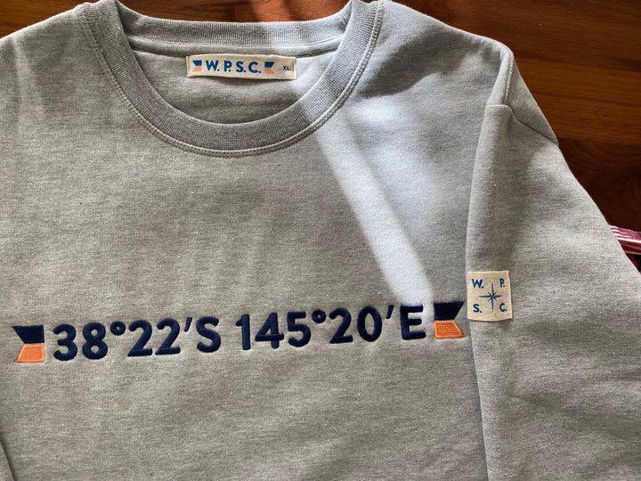 W.P.S.C Sweatshirt CO-ORDINATES in Grey Marle