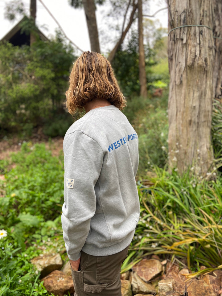 W.P.S.C Sweatshirt CO-ORDINATES in Grey Marle