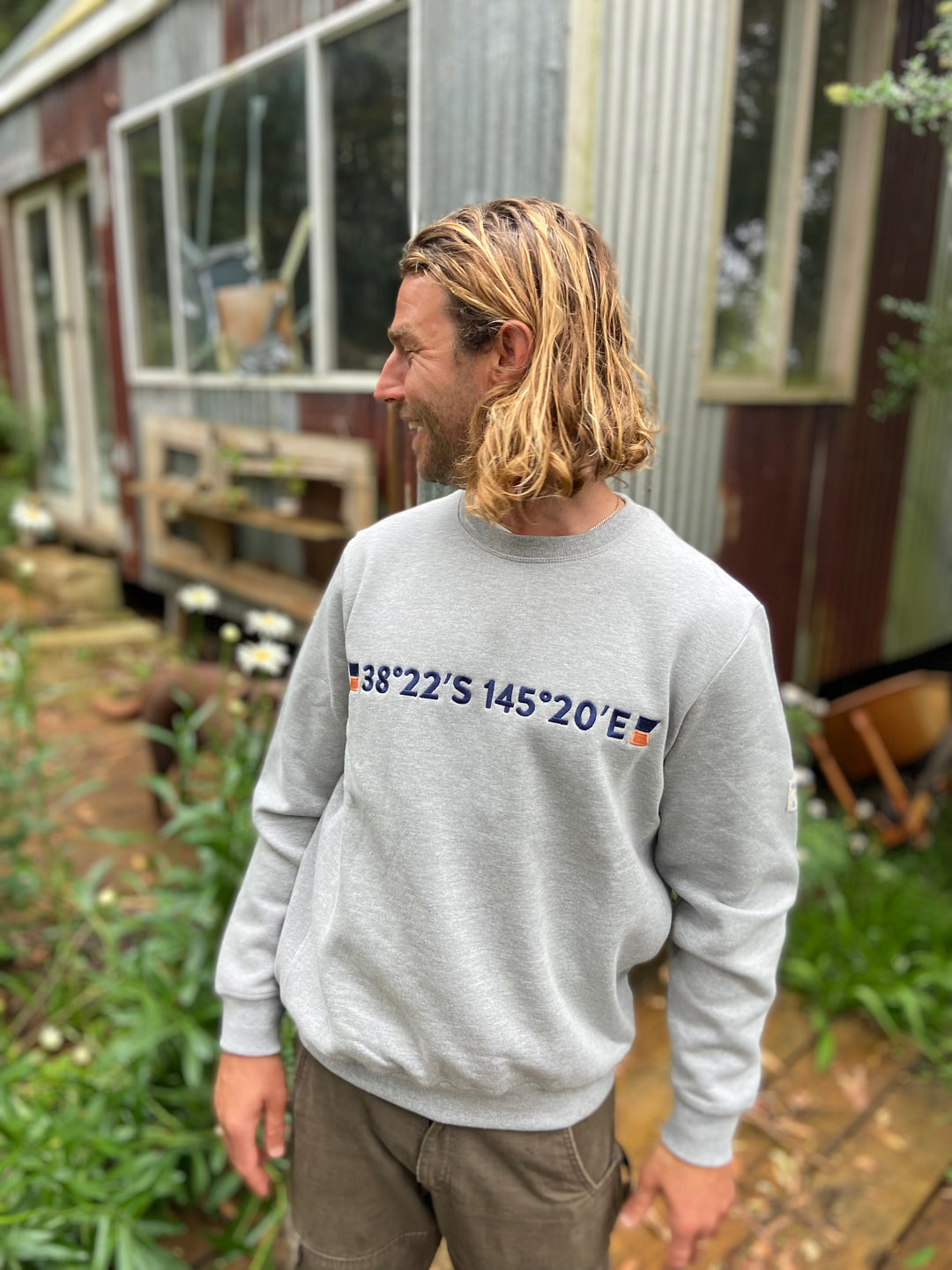 W.P.S.C Sweatshirt CO-ORDINATES in Grey Marle