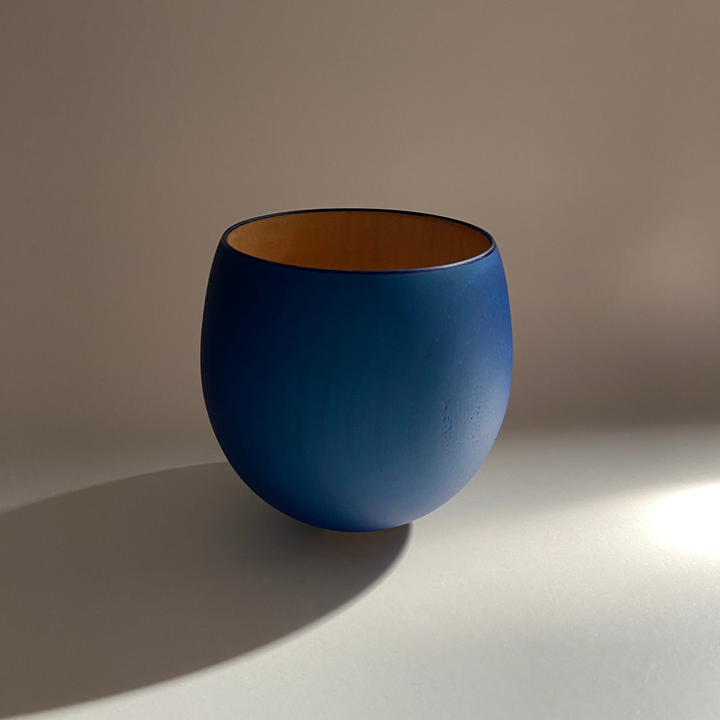 SOLD OUT ! Japanese Lacquerware wooden CUP in dark indigo