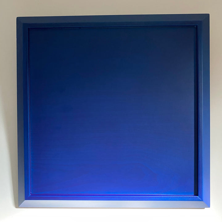 Japanese Lacquerware square jujube wooden TRAY with dark indigo base and edge
