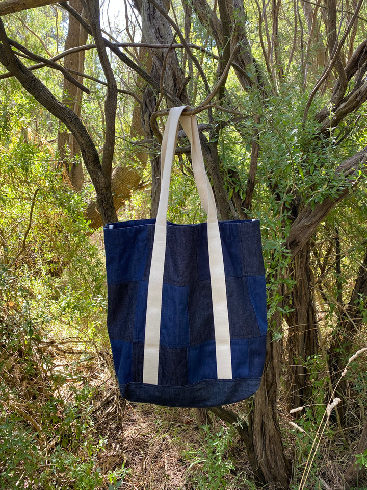 W.P.S.C LINEMAN'S BAG in Patchwork Denim