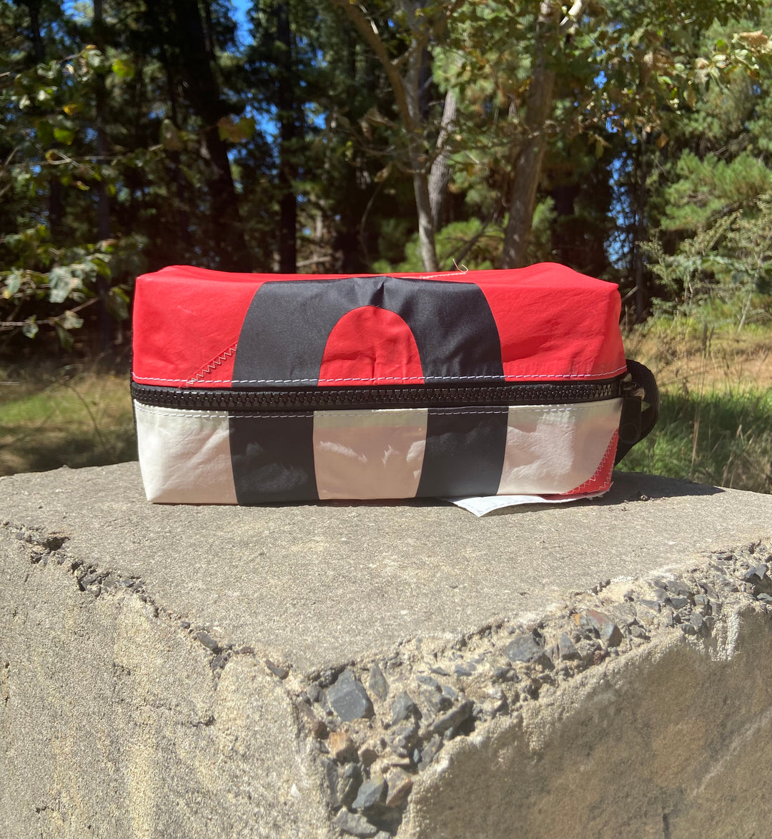 SOLD! Sou'Wester Utility Bag in Red and White with black ZERO