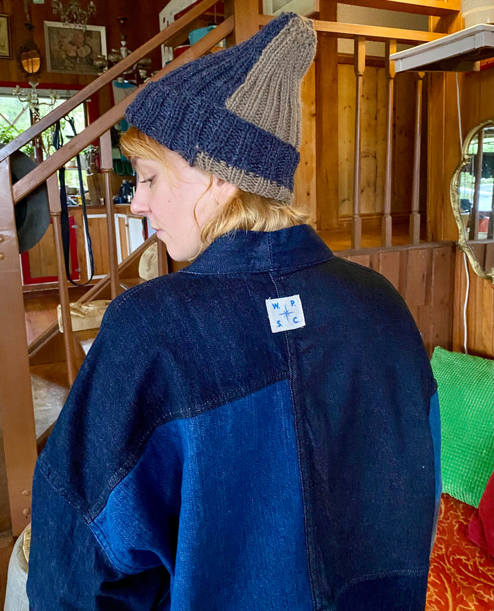 SOLD OUT! Buoy Beanie in Earthy Taupe and Charcoal