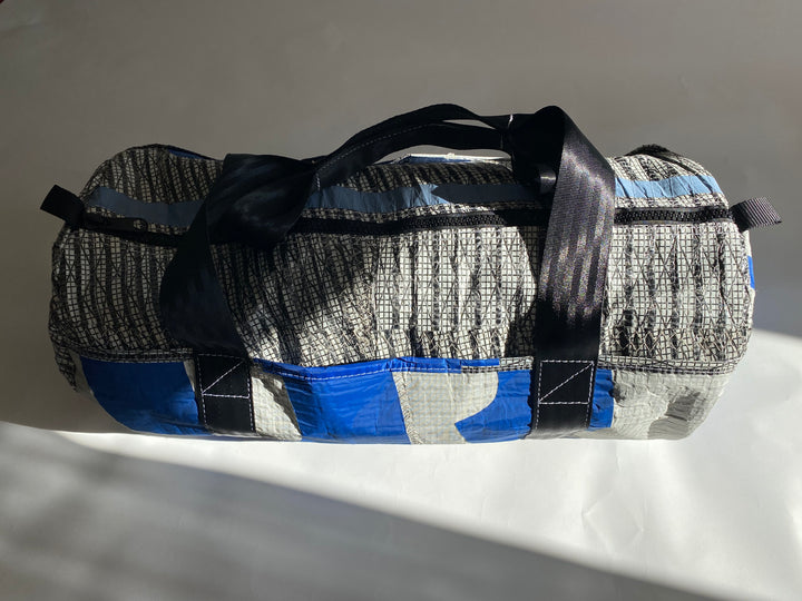 Roaring 40's Gear Bag in Grey, White and Blues with Black straps