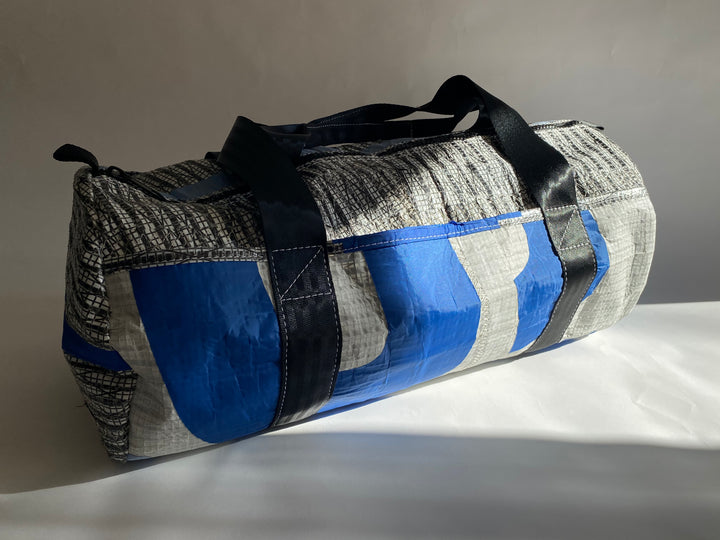 Roaring 40's Gear Bag in Grey, White and Blues with Black straps