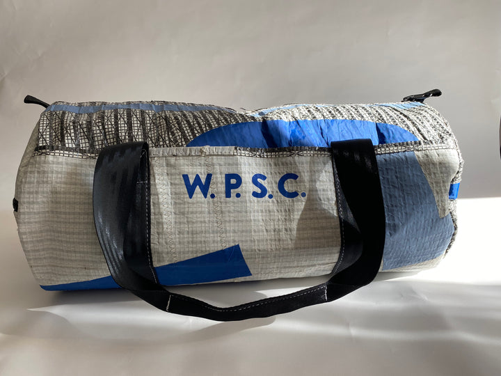 Roaring 40's Gear Bag in Grey, White and Blues with Black straps