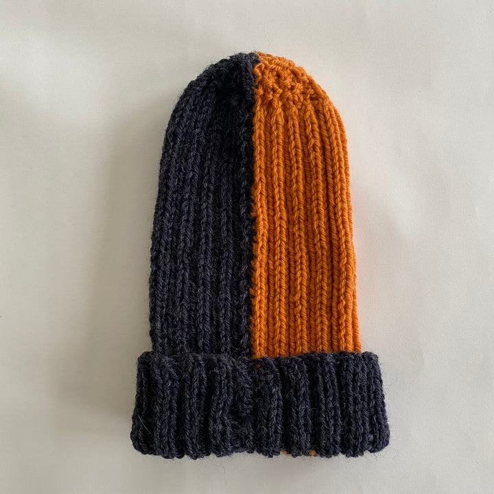 SOLD OUT! Buoy Beanie in Rust and Charcoal